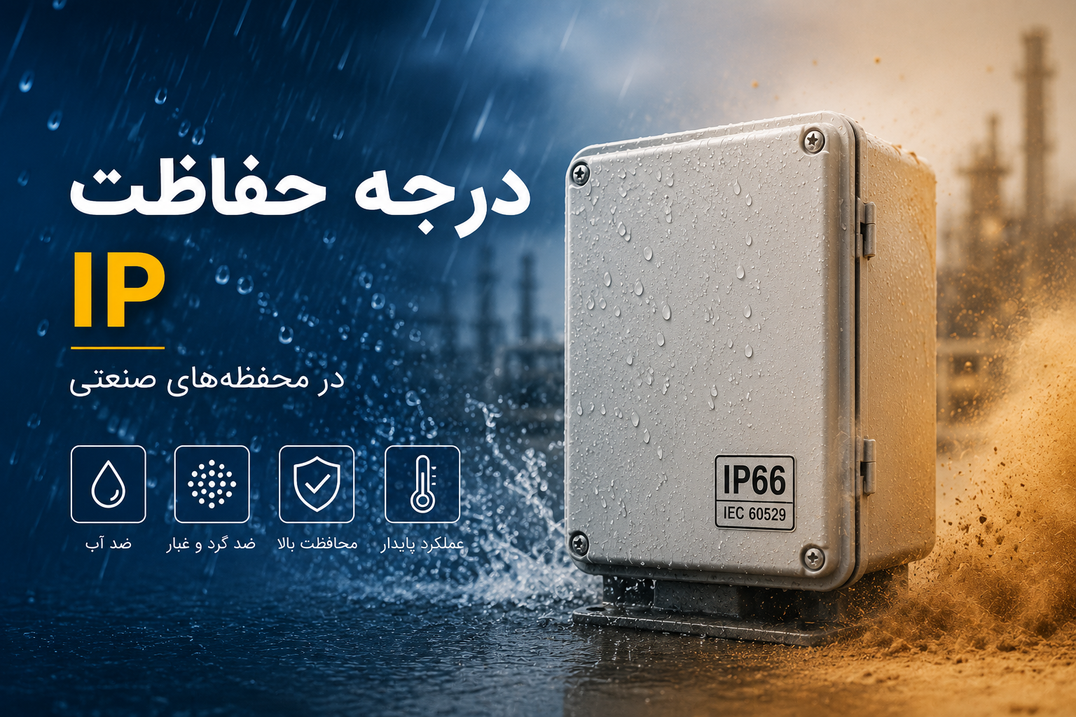 درجه IP در تابلو برق صنعتی؛ چه زمانی IP54 کافی است؟