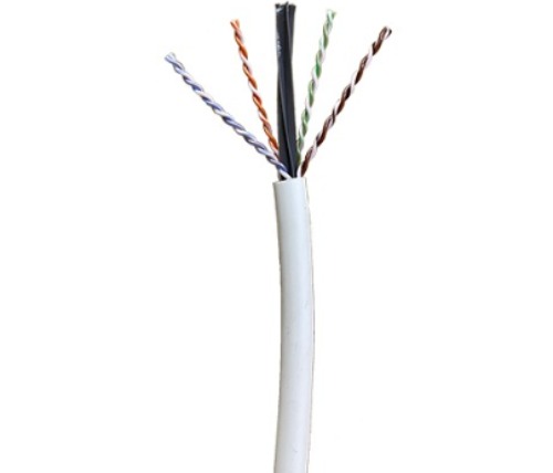 U/UTP, 23AWG solid bare copper, CAT 6A, CMP, 750MHz